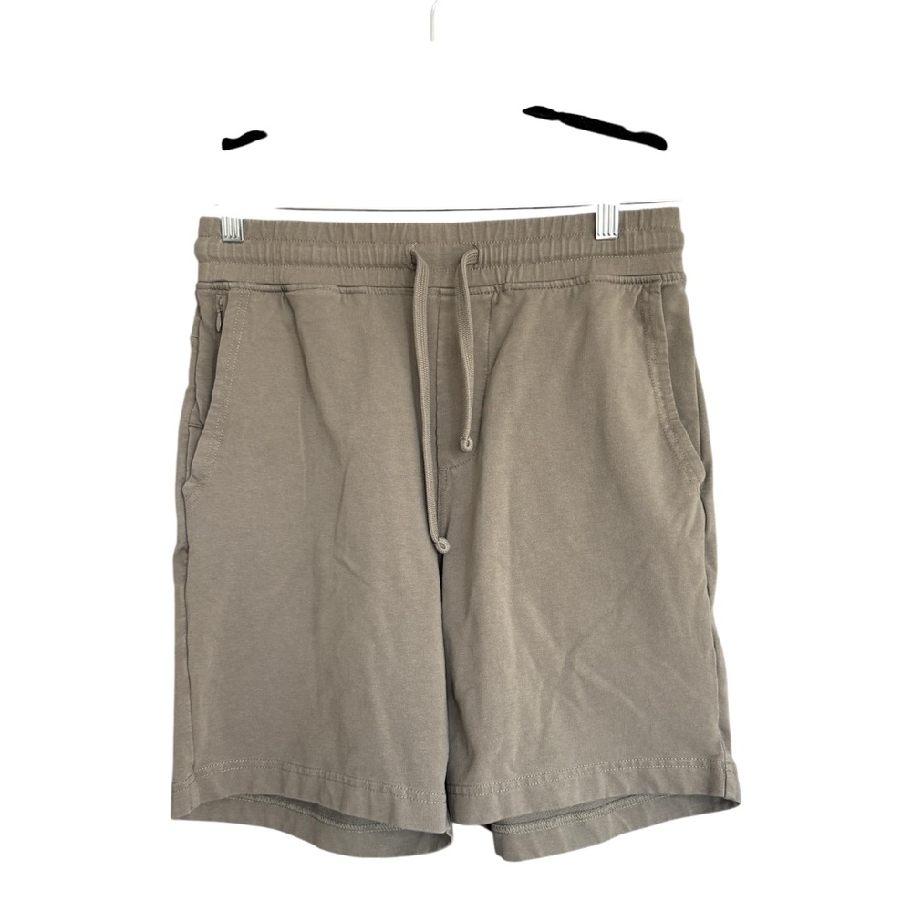 Pact Organic Cotton Drawstring Lounge Shorts Gray Small Casual Athleisure